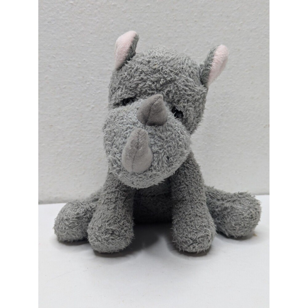 Russ Berrie LuvPets Gray Rhino 5" Plush Stuffed Beanbag ZAMBONIE